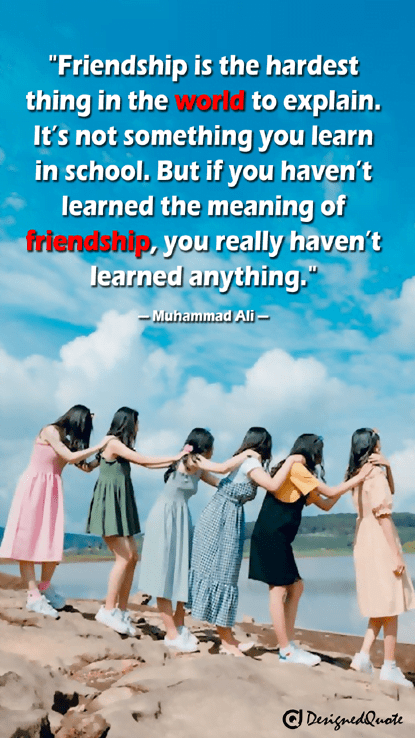 Friendship is the hardest