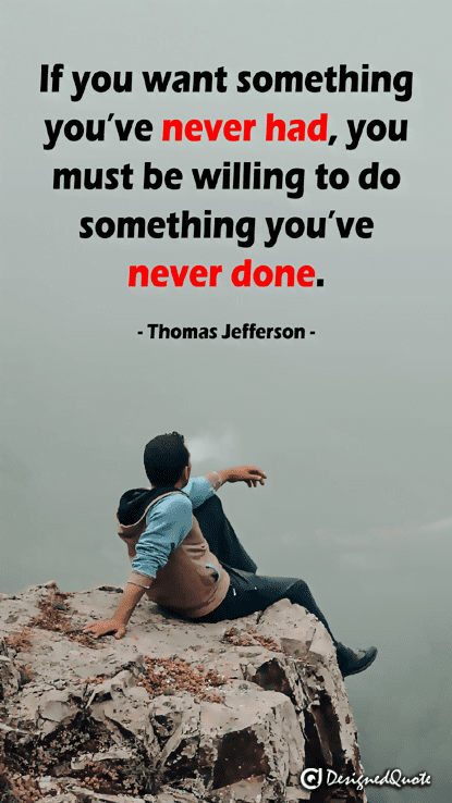 boy sitting on hill designed quote