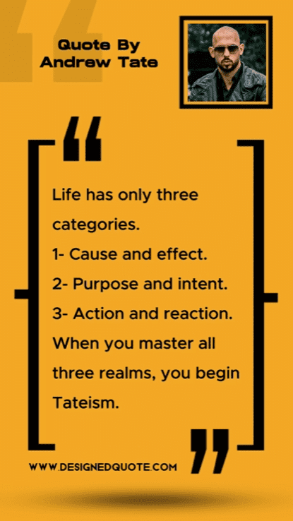 Life has only three categories