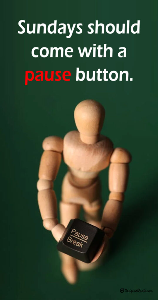 Sundays pause button